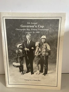 Vintage 4th Annual Governors Cup CHESAPEAKE BAY Virginia FISHING TURNIER 1989 - Bild 1 von 4