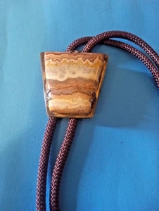 Bolo de ágata vintage RPM Sterling & Picture 1 5/8" X 1 3/4" - Imagen 1 de 5