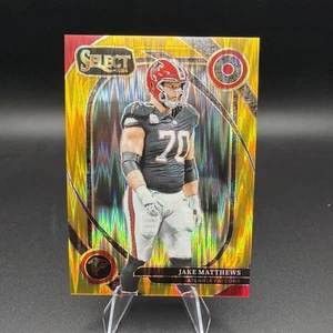 2024 Panini Select - Club Level Jake Matthews #264 Shock Prizm /10 Gold Falcons - Picture 1 of 2