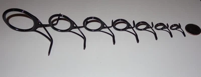 Nuevo Juego de 7 Guías de Caña de Pescar Giratorias Fuji BSVAG Alconita Negra (50-12) Foto 1 de 3