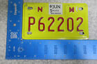 2005 05 NEW MEXICO NM MOTORCYCLE MC LICENSE PLATE TAG #P62202 NATURAL STICKER