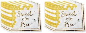 Servilletas de baby shower de papel decorativas Sweet as Can Bee (juego de 30), decoración gruesa - Imagen 1 de 20