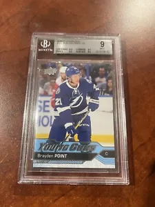 2016-17 Upper Deck Series One Young Guns 205 Mint BGS 9 Brayden Point ROOKIE RC - Picture 1 of 2