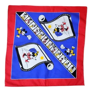 Vntg Walt Disney Mickey Minnie Mouse Woronowicz Handkerchief Scarf Bandana - Picture 1 of 4