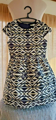 Super bonito - CRAZY 8 - Vestido de VACACIONES para niñas - negro/blanco/oro - Talla 10 Foto 1 de 4