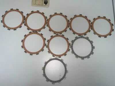 Juego de placas de embrague de fibra para motocicleta Yamaha Yz250f 2001 a 2007 Foto 1 de 4