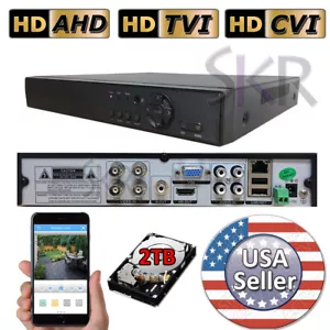 Sikker 4 CH CHANNEL HD 720P Analógico 960H DVR Video Camera Recorder 1080P HDMI 2TB - Imagen 1 de 7