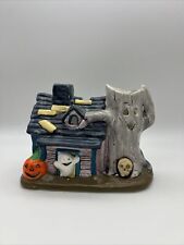 Vintage Halloween 1987 Ceramic Haunted Light House Russ Ghost Pumpkin Skull