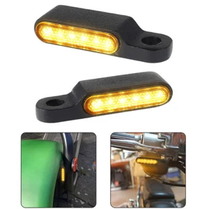 Amber Blinker Light LED Motorcycle Turn Signals Indicator For Harley XL 2004-up - Imagen 1 de 15