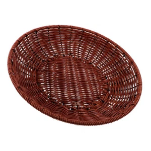 Fruit Plate Snack Basket Platter Serving Trays Made of Rattan Dessert Dish - Imagen 1 de 12