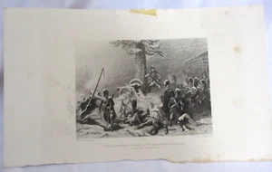 Antica incisione senza cornice Karl Girardet del. Ritiro di Russia Paul Girardet sc - Foto 1 di 6