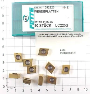 10 St. WP-1186-35 LC225S Fette Inserts Wendeplatte NOS neu unben. Mwst. B170 - Bild 1 von 2