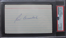 RED AUERBACH (d.2006) Signed Autographed 3x5 Index Card Coach BOSTON CELTICS PSA
