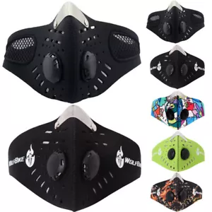 Anti-Smoke Haze Face Mask Outdoor Cycling Running Breathable Reusable Face Cover - Picture 1 of 60