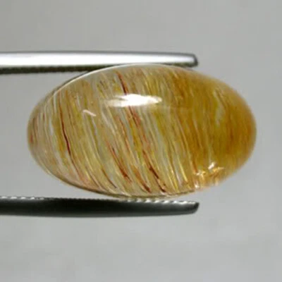 41,48 ct MUY RARO TONO " BRILLANTE NATURAL RUTILO TOPACIO CABUJÓN 9202 1411 Foto 1 de 3