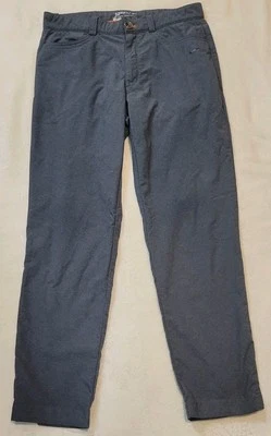 耐克高尔夫 DRI Fit 男式深灰色裤子 32X36 码 — 第 1/4 张图片