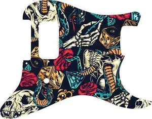 WD Custom Pickguard For Fender Tom Delonge Stratocaster #GT03 Vintage Flash T... - Picture 1 of 1