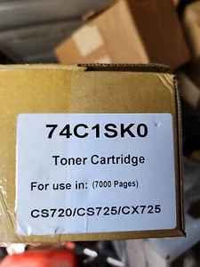 Print.Save.Repeat. 74C1SK0 Black Toner Cartridge for CS720, CS725, CX725 - Picture 1 of 8