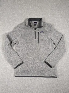 PATAGONIA Kids Size XL (14) Sweater 1/4 Quarter Zip Fleece Outdoor Hiking Nature - Picture 1 of 13
