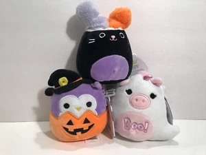 Squishmallows Set of 3 Mini 4" Halloween Holly, Zoeyana, Autumn NWT - Picture 1 of 1