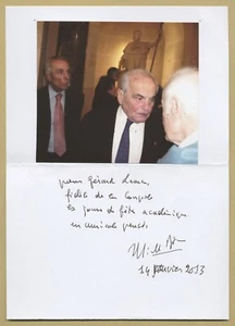 Michel Deon (1919-2016) - französischer Schriftsteller - signierte Karte + Originalfoto - 2013 - Bild 1 von 1