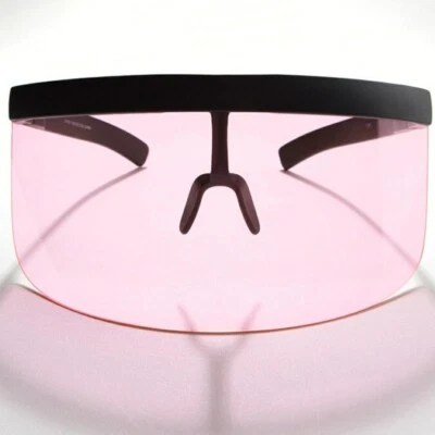 Gafas de sol protectoras de gran tamaño rosa y negro Foto 1 de 2
