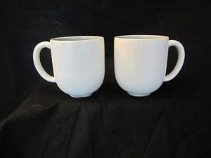 2er Set Gläser Frankreich ELFENBEIN & Grau Crackle Keramik Tassen - Bild 1 von 6