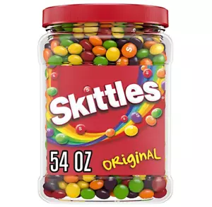 Skittles Original Kaubonbons Großpackung Glas, 54 Unzen KOSTENLOSER Versand - Bild 1 von 2