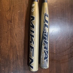 Miken Ultra Fusion M Johnny Bailey 12” Barrel Softball Bats 34/25 - Picture 1 of 7
