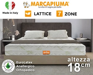 MATERASSO PIAZZA E MEZZA 120X190 cm SEVENLIFE 18 100% LATTICE ALOE Marcapiuma - Imagen 1 de 6
