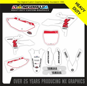 YAMAHA YZ 125 250 RACETECH REVOLUTION RETRO FULL MOTOCROSS MX GRAPHICS KIT - Picture 1 of 1