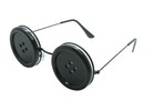 Coraline Button Eye  Glasses Halloween  Character Fancy Dress  Round Black Glasses