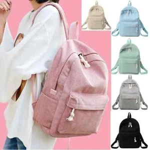 Schulrucksack Große Corduroy Rucksack Leicht 17 Zoll Laptop Tasche für Mädchen - Bild 1 von 20