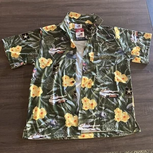 US Army M1A1 Tank Paratroopers Apache - hawaiian shirt By American Excellence - Picture 1 of 8