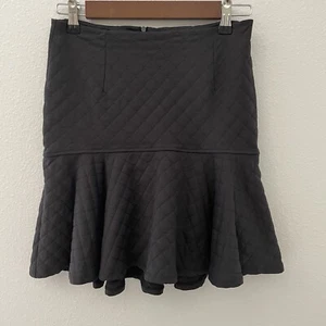 David Lerner Swing-Rock Damen gesteppt grau Stretch Nylon über Knie Volant S - Bild 1 von 9