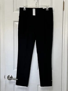 NWT Chico's Sz 0.5 S 6 So Slimming 360 Brigitte Black Rivet Hem Slim Ankle Pants - Picture 1 of 12