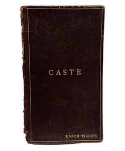 Antique Caste Hardcover Book Play Script London England Vtg - Picture 1 of 14