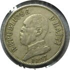 elf Haiti 20 centów 1907 prezydent Waterbury Mint 004