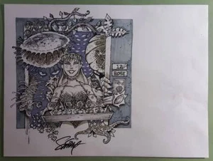 2019 POISON IVY & FRIENDS / ORIGINAL GREYTONE ART PRINT by JOHN "SMITTY" SMITH * - Picture 1 of 1