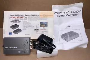 CALRAD COMPOSITE VIDEO/S-VIDEO TO COMPONENT VIDEO CONVERTER/SCALER, 40-VSRGB - Picture 1 of 10