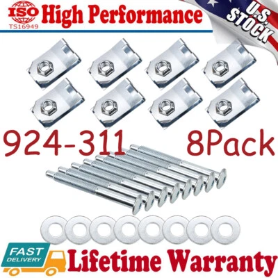 8 peças de ferragens de porca de parafuso de montagem em caçamba de caminhão para Ford F250 F350 F450 F550 1999-2013 - Imagem 1 de 4