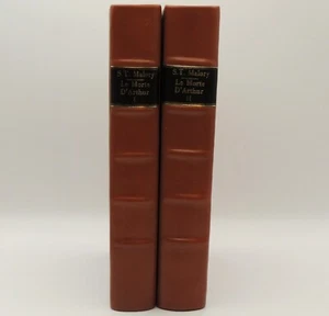 Le Morte D'arthur Sir Thomas Malory Penguin Eglish Library Leather Bound Vol 1&2 - Imagen 1 de 10