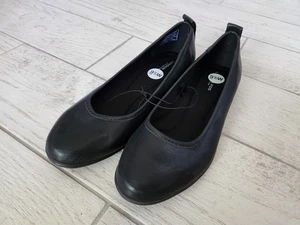 London Fog Damen Baden schwarz rund geschnitten lässig Slipper Ballerinas Größe 9,5 W - Bild 1 von 8