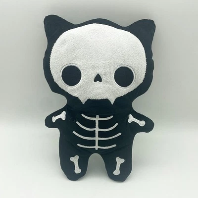 迷你幽灵毛绒-黑色骷髅可爱令人毛骨悚然的礼物  — 第 1/4 张图片