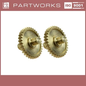 2x Zahnräder Targadach für PORSCHE 924S 944 S2 968 Hubdach Antrieb Messing - Picture 1 of 11