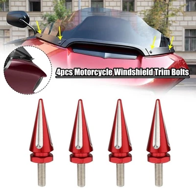 4 болта отделки переднего обтекателя ветрового стекла винты для Harley Road Glide FLTRX 98-25 - Изображение 1 из 4