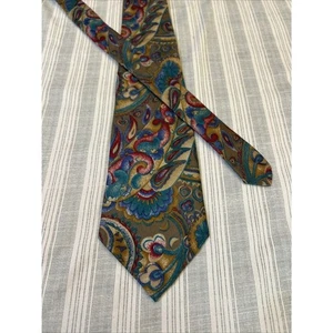 VTG Hunter Haig Paisley Tie 57L 3.75W 100% Italian Silk USA L#0072 - Picture 1 of 9