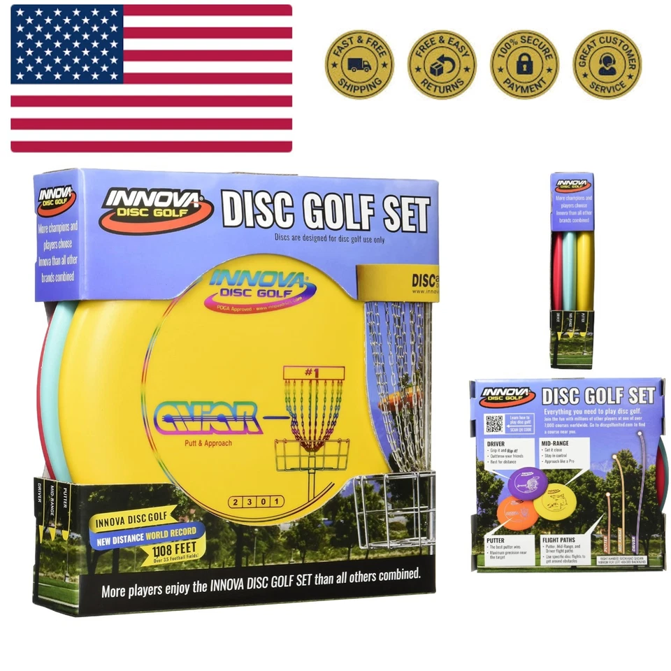 Juego - Driver, gama media y putter, cómodo plástico DX, los colores pueden variar paquete de 3 Foto 1 de 4