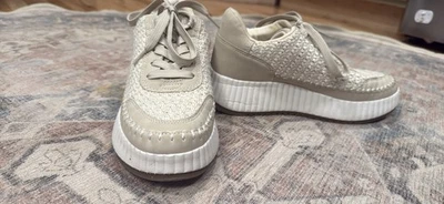 Dolce Vita Mujer Talla 8 Dolen Fredi Tejido Plataforma Tenis Beige Tostado Foto 1 de 4