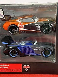 Disney Pixar Cars 3 Twin Pack - Tim Treadless y Jackson Storm - Nuevo y Precintado - Imagen 1 de 8